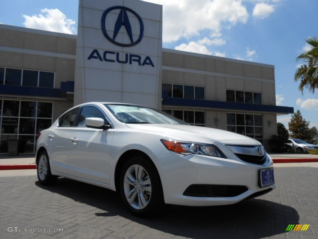 2013 ILX 2.0L - Bellanova White Pearl / Ebony photo #1