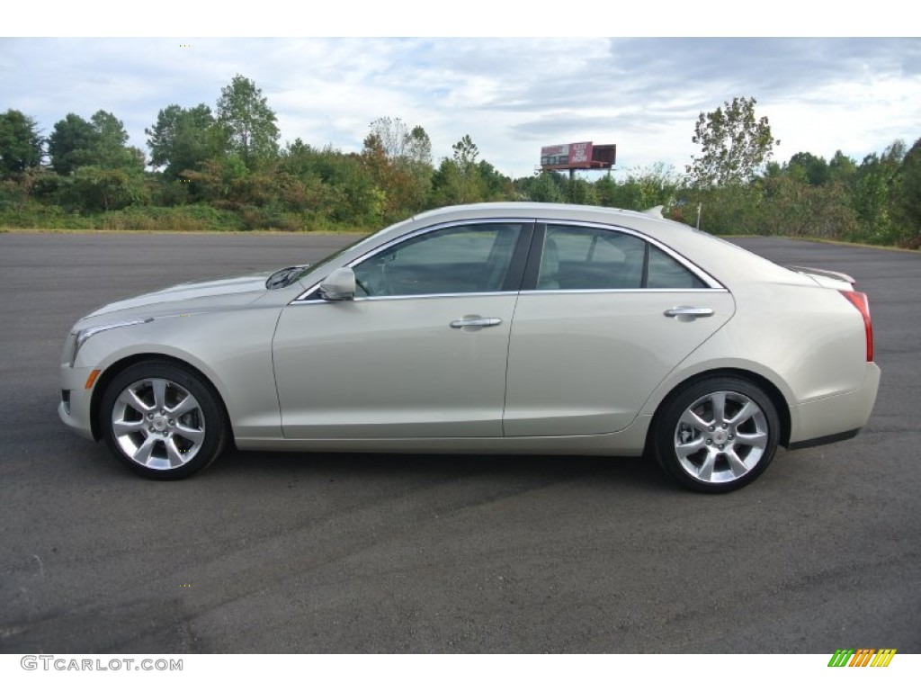 Summer Gold Metallic 2013 Cadillac ATS 2.5L Luxury Exterior Photo #86606406