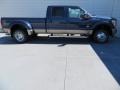 2014 Blue Jeans Metallic Ford F350 Super Duty King Ranch Crew Cab 4x4 Dually  photo #2