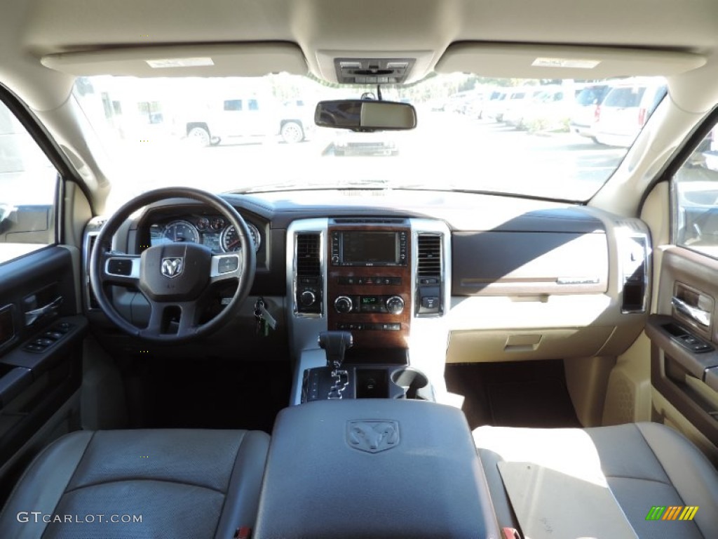 2011 Ram 1500 Laramie Crew Cab 4x4 - Rugged Brown Pearl / Light Pebble Beige/Bark Brown photo #12