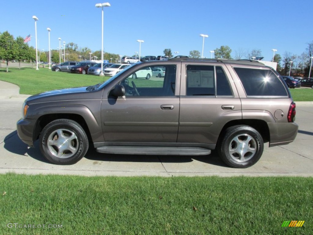 2008 TrailBlazer LT 4x4 - Desert Brown Metallic / Ebony photo #6