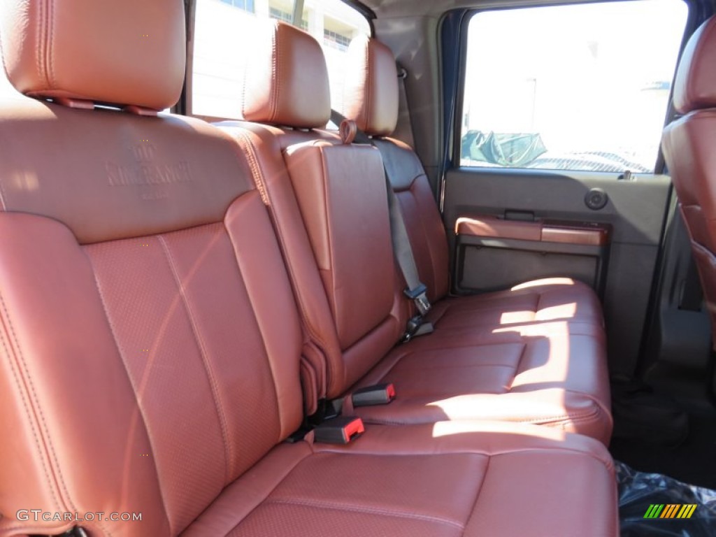 2014 Ford F350 Super Duty King Ranch Crew Cab 4x4 Dually Rear Seat Photo #86607639
