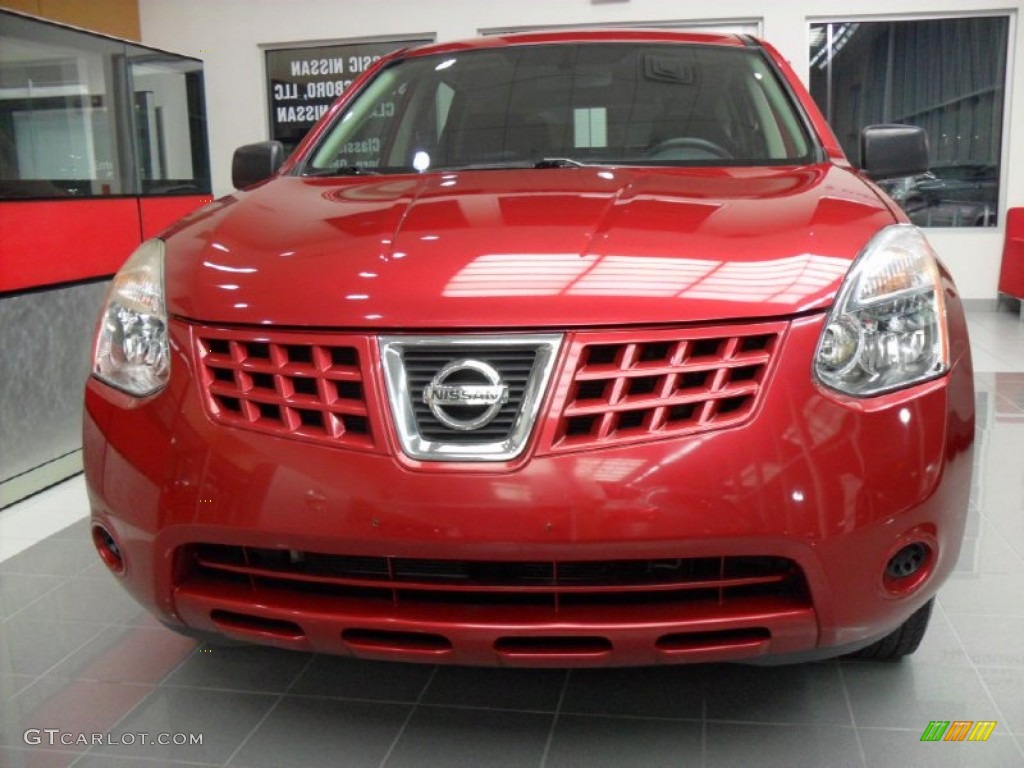 2008 Rogue S AWD - Venom Red Pearl / Black photo #4