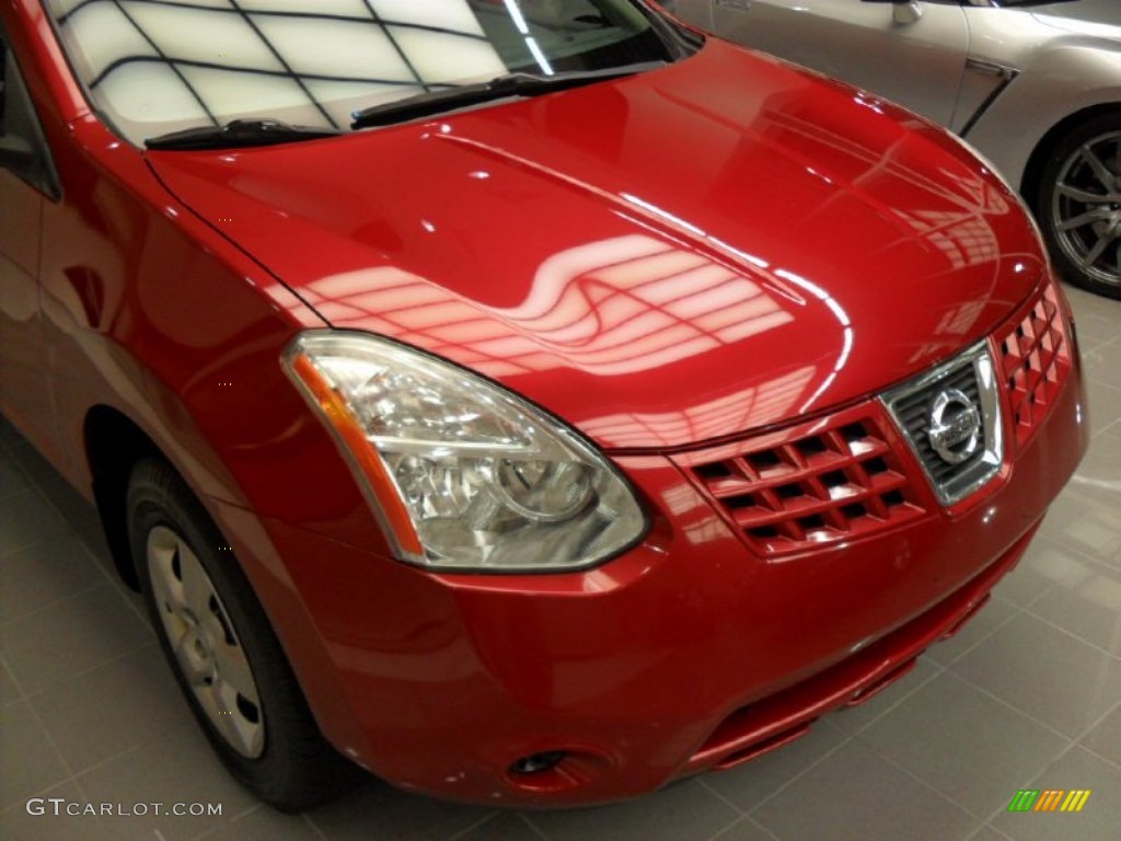 2008 Rogue S AWD - Venom Red Pearl / Black photo #5