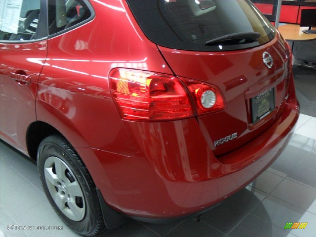 2008 Rogue S AWD - Venom Red Pearl / Black photo #6