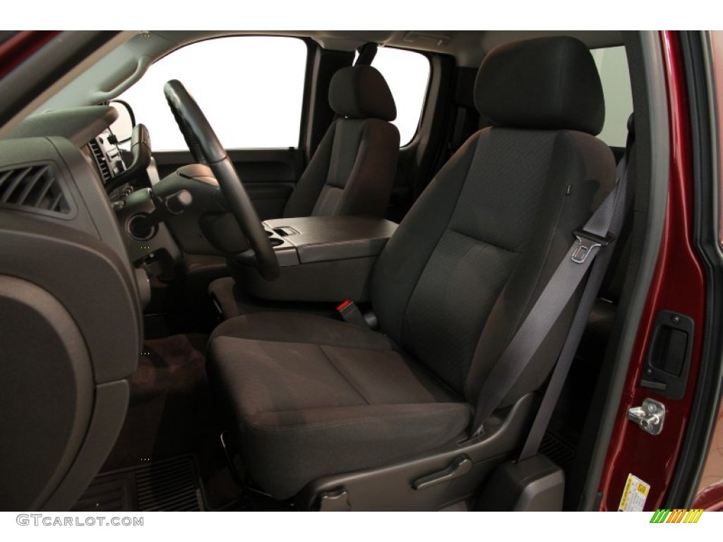 Ebony Interior 2013 Chevrolet Silverado 1500 LT Extended Cab 4x4 Photo #86609994