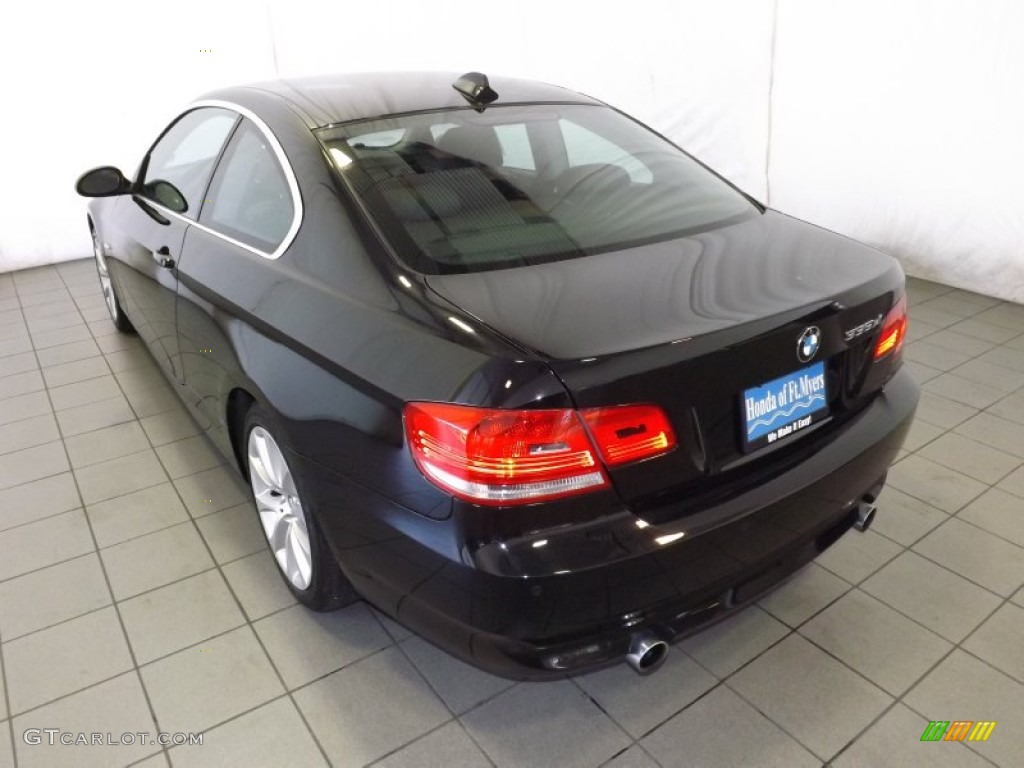 2008 3 Series 335xi Coupe - Jet Black / Black photo #6