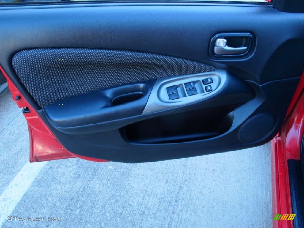 2004 Nissan Sentra SE-R Spec V SE-R Black/Silver Door Panel Photo #86611404