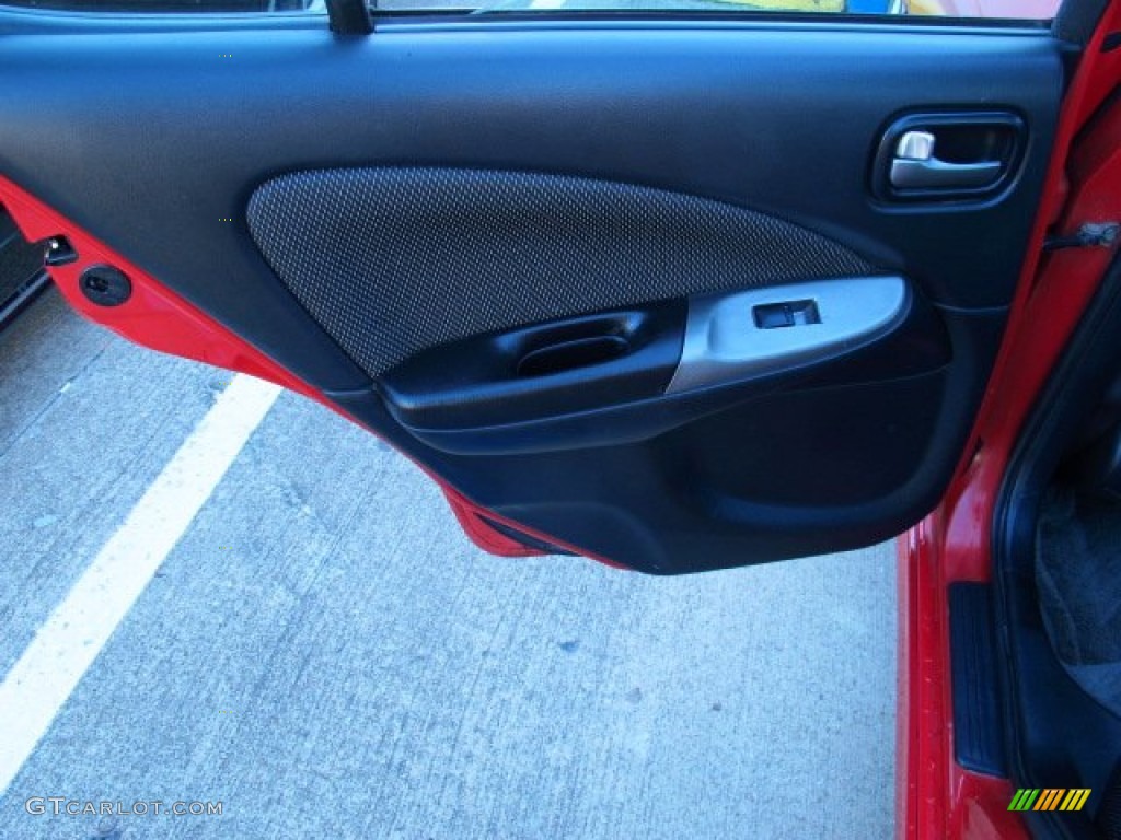 2004 Nissan Sentra SE-R Spec V SE-R Black/Silver Door Panel Photo #86611428