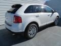 2013 White Platinum Tri-Coat Ford Edge SEL  photo #4