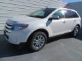 2013 White Platinum Tri-Coat Ford Edge SEL  photo #7