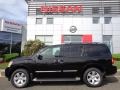 2010 Galaxy Black Metallic Nissan Armada Titanium 4WD  photo #2