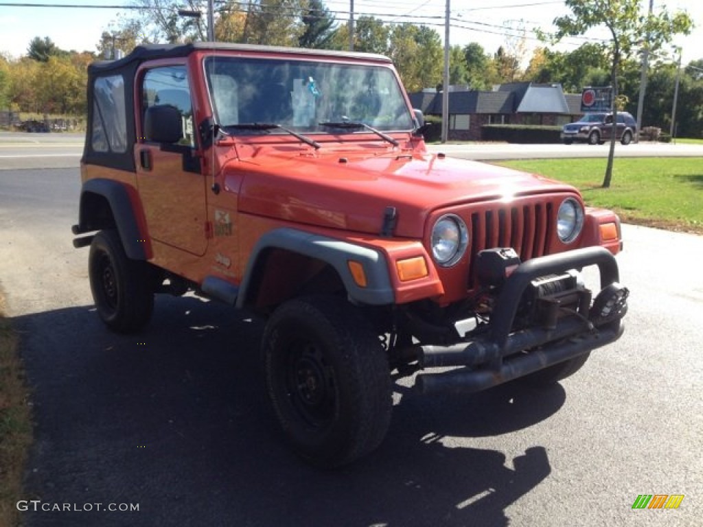 2006 Wrangler X 4x4 - Impact Orange / Dark Slate Gray photo #1