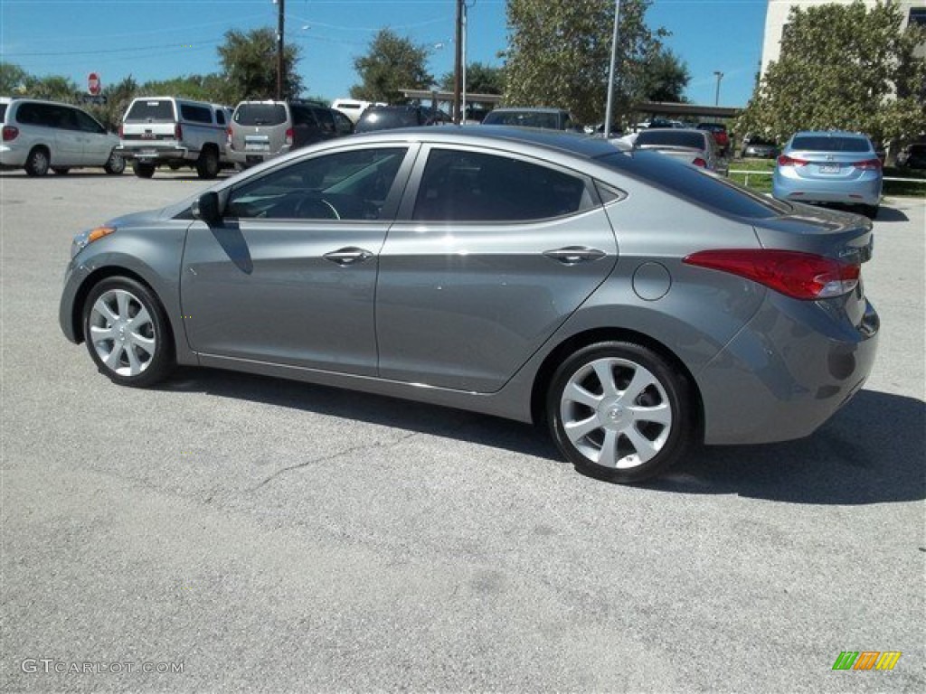 2013 Elantra Limited - Harbor Gray Metallic / Black photo #2