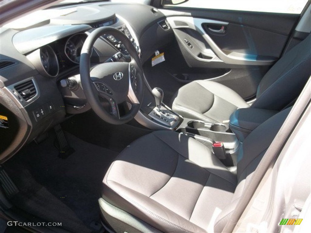 2013 Elantra Limited - Harbor Gray Metallic / Black photo #4
