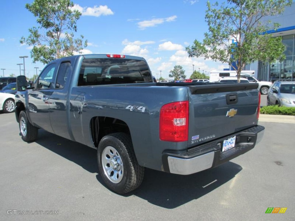 2008 Silverado 1500 LT Extended Cab 4x4 - Blue Granite Metallic / Light Titanium/Ebony Accents photo #3