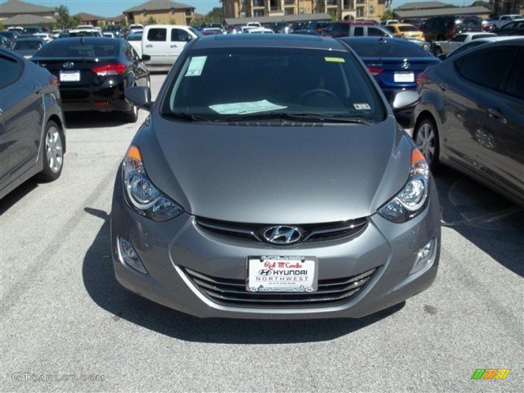 2013 Elantra Limited - Harbor Gray Metallic / Black photo #2