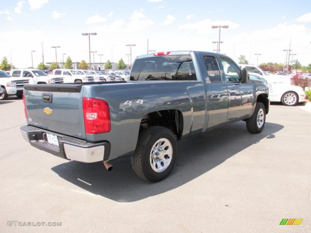 2008 Silverado 1500 LT Extended Cab 4x4 - Blue Granite Metallic / Light Titanium/Ebony Accents photo #5