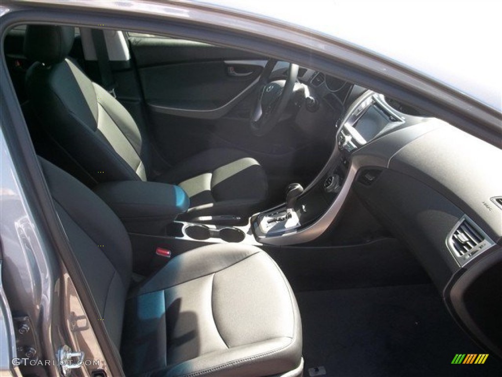 2013 Elantra Limited - Harbor Gray Metallic / Black photo #5