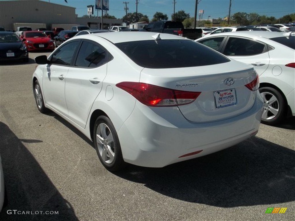 2013 Elantra GLS - Shimmering White / Beige photo #5