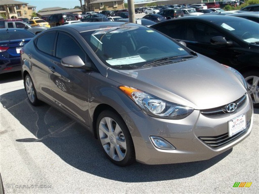 2013 Elantra Limited - Desert Bronze / Black photo #3