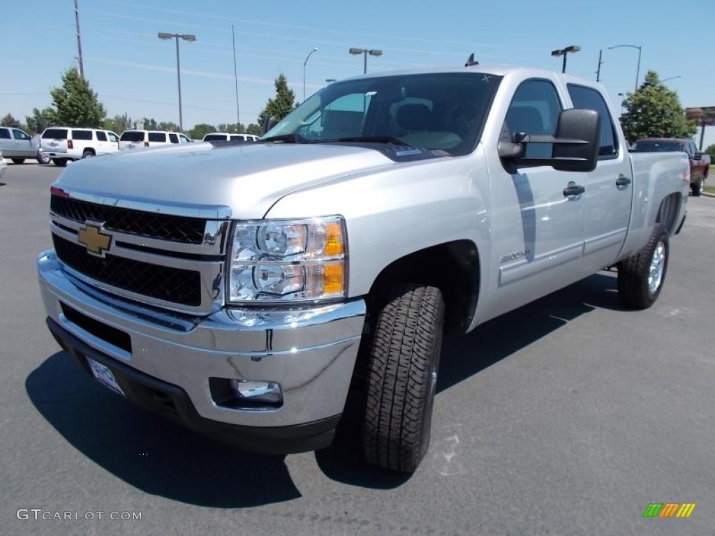 Silver Ice Metallic 2014 Chevrolet Silverado 2500HD LT Crew Cab 4x4 Exterior Photo #86618812