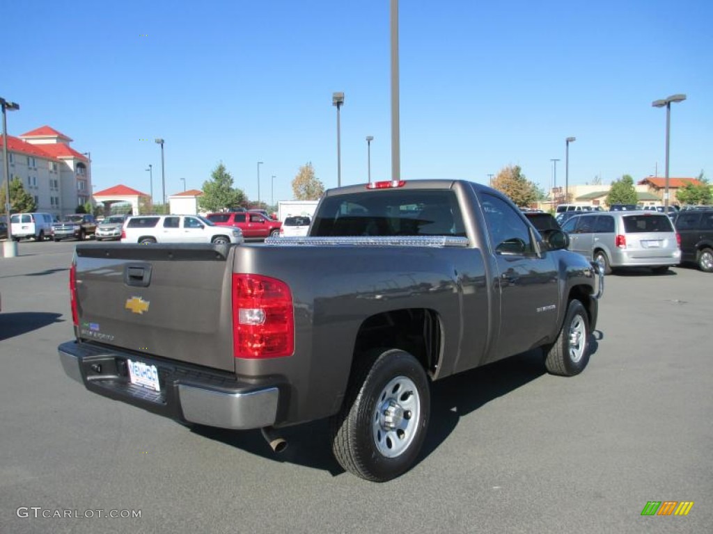 2012 Silverado 1500 Work Truck Regular Cab - Mocha Steel Metallic / Dark Titanium photo #6