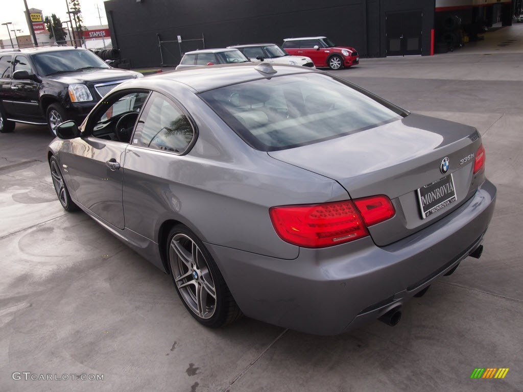 2011 3 Series 335is Coupe - Space Gray Metallic / Oyster/Black Dakota Leather photo #11