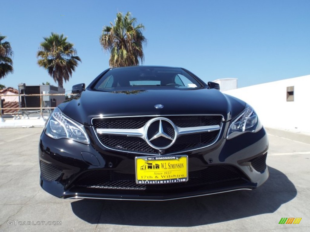 2014 E 350 Coupe - Black / Black photo #2