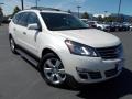 2014 White Diamond Tricoat Chevrolet Traverse LTZ AWD  photo #1