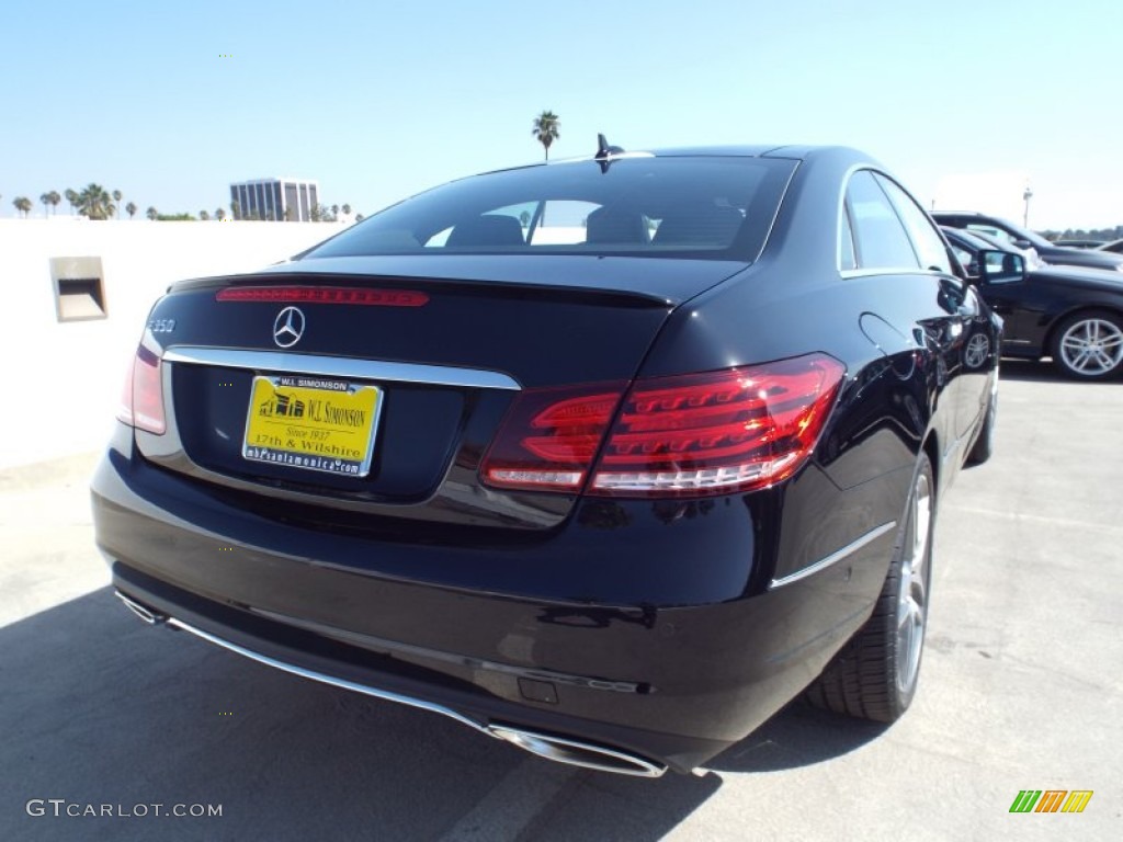 2014 E 350 Coupe - Black / Black photo #4