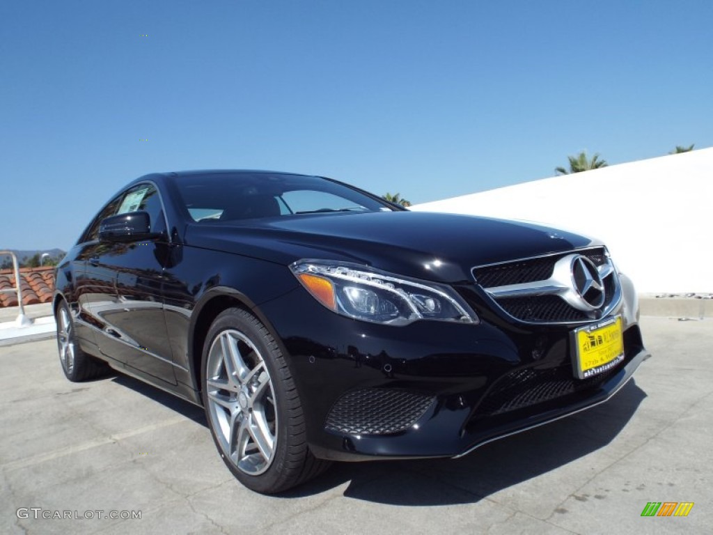 2014 E 350 Coupe - Black / Black photo #11