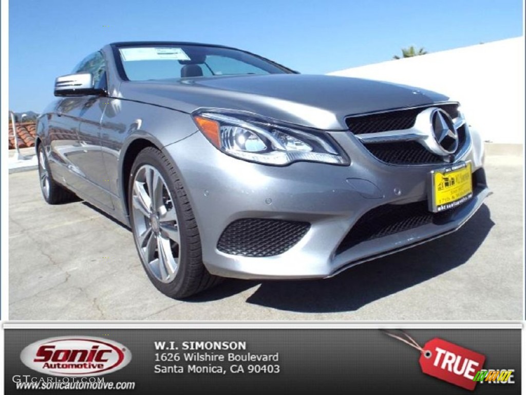 2014 E 350 Cabriolet - Paladium Silver Metallic / Black photo #1