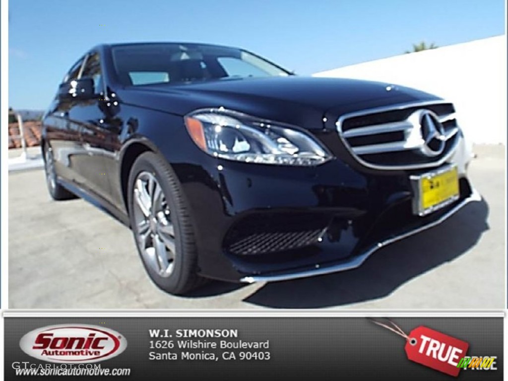 2014 E E250 BlueTEC Sedan - Black / Black photo #1