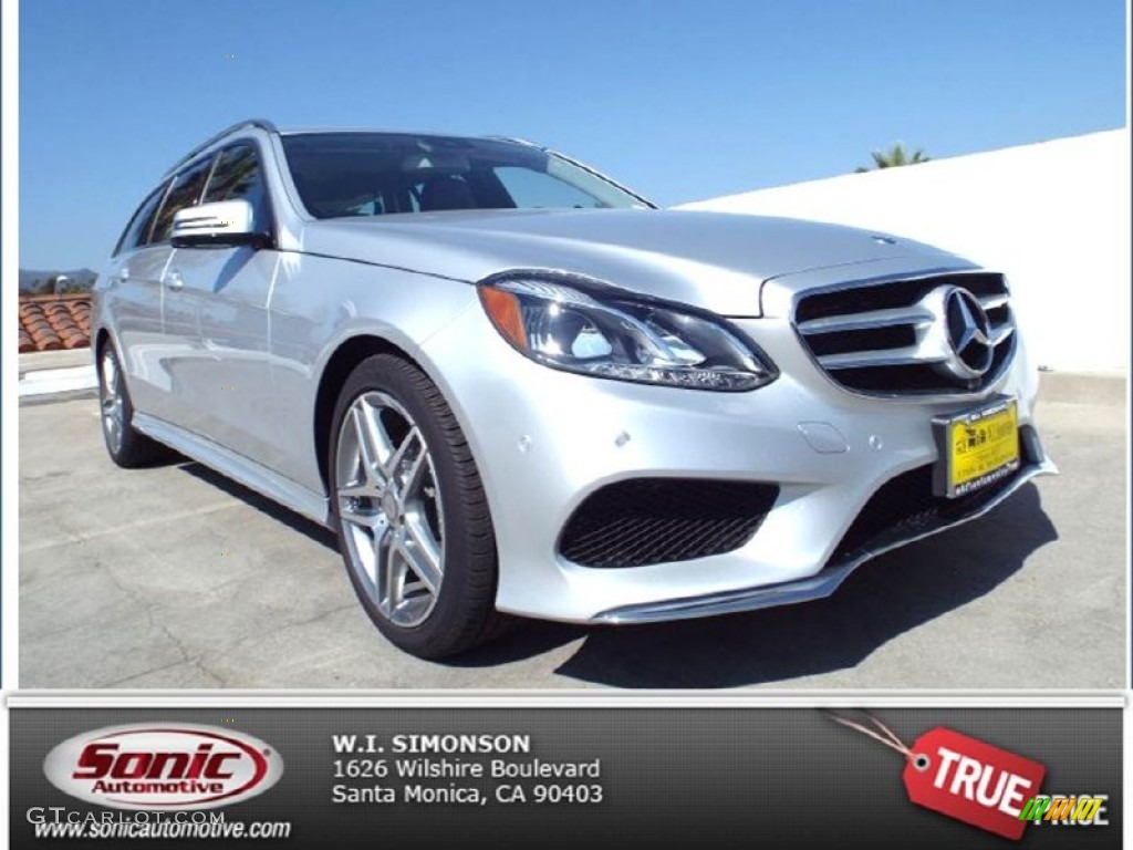 2014 E 350 4Matic Sport Wagon - Iridium Silver Metallic / Black photo #1