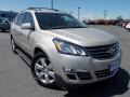 2014 Champagne Silver Metallic Chevrolet Traverse LTZ AWD  photo #1