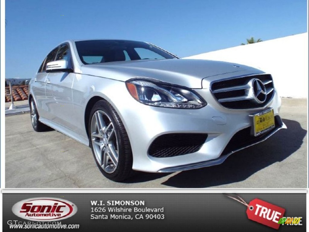 2014 E 350 Sport Sedan - Iridium Silver Metallic / Black photo #1