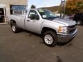 2014 Silver Ice Metallic Chevrolet Silverado 3500HD WT Regular Cab 4x4  photo #3