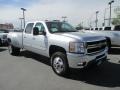 Silver Ice Metallic 2014 Chevrolet Silverado 3500HD LTZ Crew Cab 4x4 Dual Rear Wheel