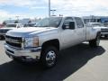 Silver Ice Metallic - Silverado 3500HD LTZ Crew Cab 4x4 Dual Rear Wheel Photo No. 2