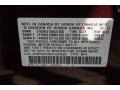 R549PX: Dark Cherry Pearl II 2012 Acura MDX SH-AWD Color Code