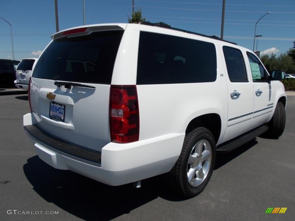 2013 Suburban LTZ 4x4 - Summit White / Ebony photo #3