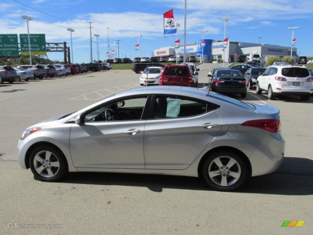 2012 Elantra GLS - Shimmering Silver / Gray photo #5