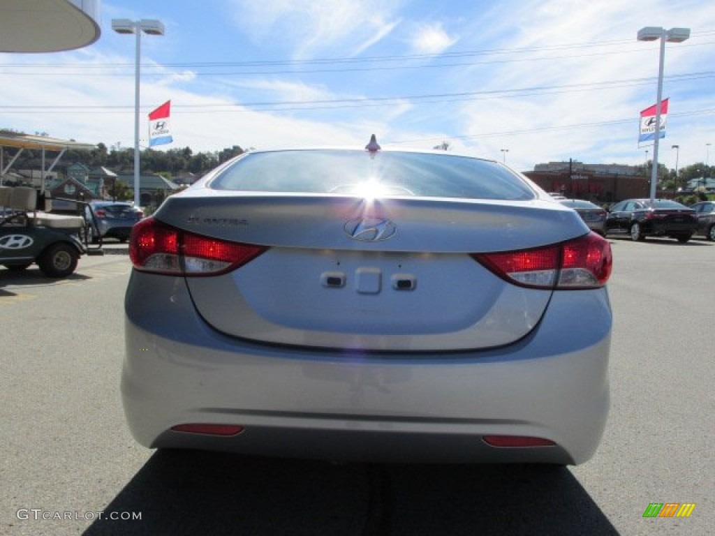 2012 Elantra GLS - Shimmering Silver / Gray photo #7
