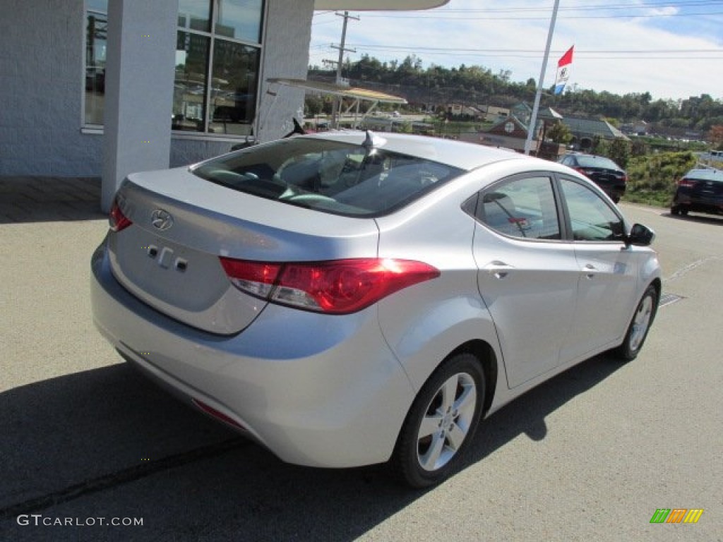 2012 Elantra GLS - Shimmering Silver / Gray photo #8