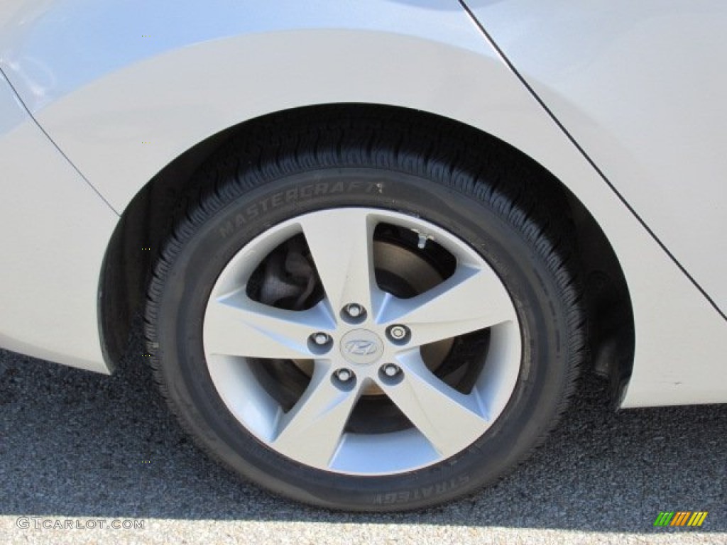 2012 Elantra GLS - Shimmering Silver / Gray photo #9