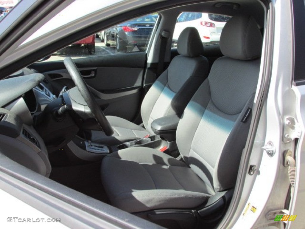2012 Elantra GLS - Shimmering Silver / Gray photo #11