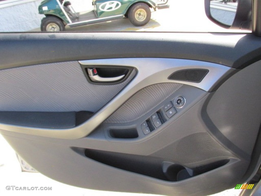 2012 Elantra GLS - Shimmering Silver / Gray photo #17