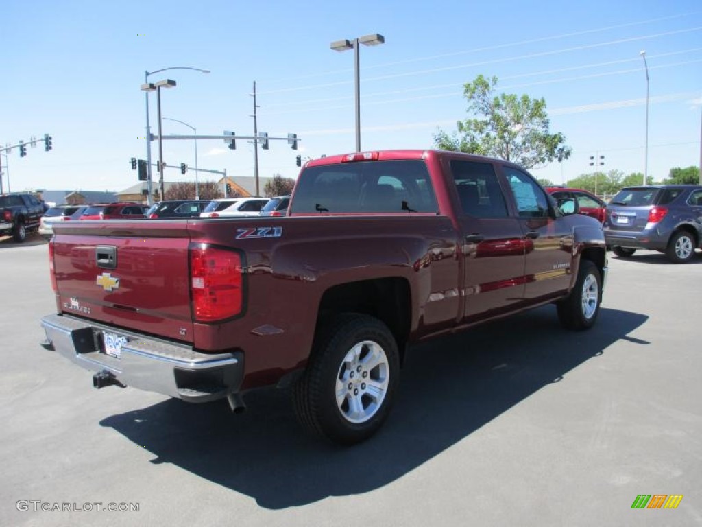 2014 Silverado 1500 LT Z71 Crew Cab 4x4 - Deep Ruby Metallic / Jet Black photo #6