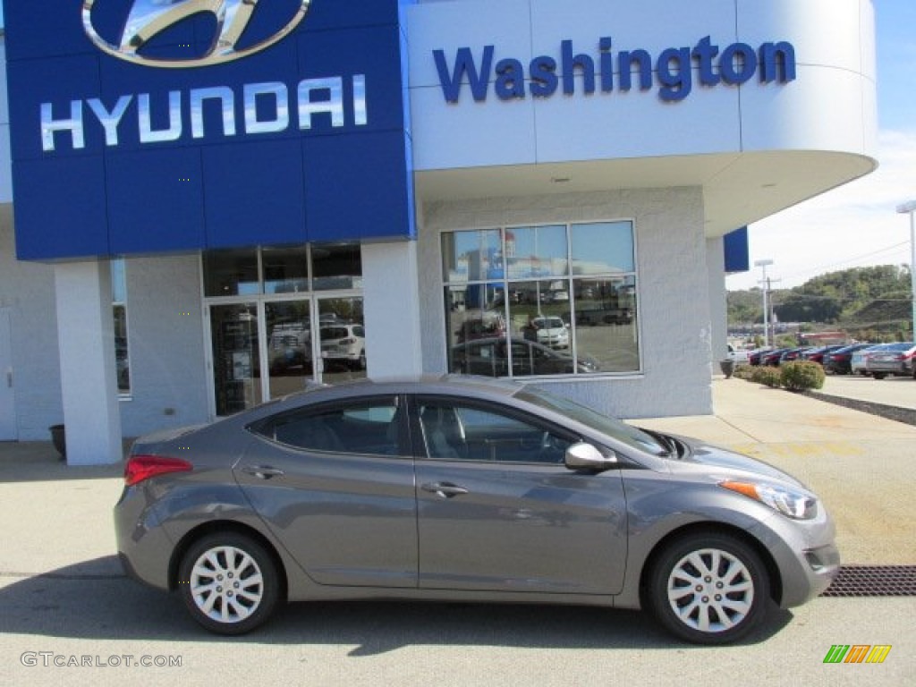 2012 Elantra GLS - Harbor Gray Metallic / Gray photo #2